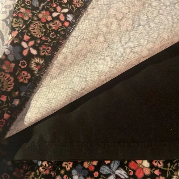 LOFT FLORAL PRINT SOFT FINE WALE CORDUROY A LINE SKIRT SIZE 2 - Picture 7 of 11